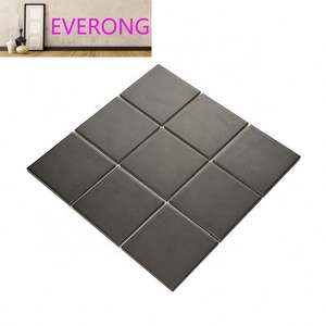 Carreaux de céramique <span class=keywords><strong>gris</strong></span> blanc rouge glacés mat 12x12 Carreaux de porcelaine pour salle de bain Carreaux de mur de style métro - Product Image 5