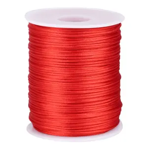 2.5Mm Trung Quốc Thắt Nút Dây Nylon Dây Satin Chuỗi Cho Bện Vòng Đeo Tay Mặt Dây Chuyền Vòng Cổ Móc Khóa Dây Buộc Dây Kéo Túi