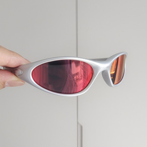 Gafas de Sol Deportivas Estilo O, Blancas y Negras, Montura Plateada TR90, <span class=keywords><strong>Lentes</strong></span> Polarizadas para Ciclismo, Gafas de Diseño Unisex, Gafas de Sol de Lujo - Product Image 4
