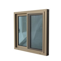 América Popular Rotura de puente térmico aluminio diseño gráfico Acero inoxidable Horizontal moderno puerta corredera aluminio ventanas de aluminio