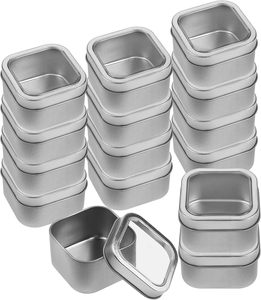 Échantillons Gratuits Disponibles – Boîte Métallique Carrée Personnalisée avec Fenêtre Transparente pour Emballage Alimentaire et Gâteaux - Product Image 1
