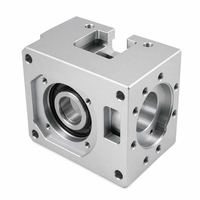 Pièces métalliques de remplacement personnalisées en aluminium 6061 anodisé noir, usinage de prototypes, fourniture d'usine OEM, embout de commande robotique