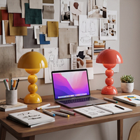 Lampe de table LED en forme de champignon, 8 couleurs, tactile, à intensité variable, rechargeable, lumière d'ambiance pour la décoration de la chambre