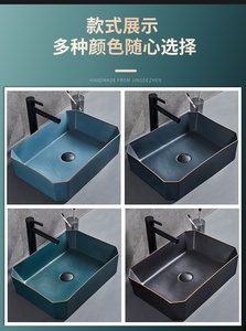 Lavabo da Appoggio in Ceramica Blu Rotondo per <span class=keywords><strong>Bagno</strong></span> e Cucina con Capacità di 12L, Montaggio su Piano, Garanzia di 5+ Anni - Product Image 3