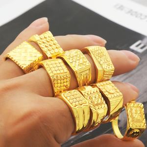 Anillo de Boda de Diamantes de 24K para Mujer, Nuevo, Chapado en Oro, con Circonita, Estilo Clásico - Product Image 2