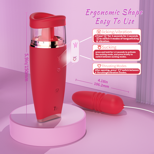 Vibration de léchage de langue puissante sucer le vibrateur de point G stimulateur oral clitoridien OEM ODM boîte de jouets sexuels pour les femmes - Product Image 5