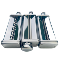 Ensemble d'accessoires pour machine à pâtes 3 pièces, rouleau de qualité alimentaire, coupe-fettuccine et spaghetti pour accessoire de robot culinaire Kenwood