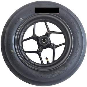 Lot de 2 pneus tout-terrain robustes pour VTT/UTV 90/90-10 & 100/90-10 avec jantes en aluminium argentées de 10 pouces, résistants aux crevaisons - Product Image 3