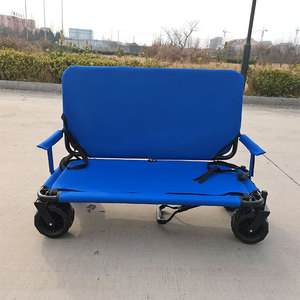 Toa xe bãi biển ghế bãi biển chuyển đổi thành 2 người ghế 3 trong 1 xe với bánh xe Ghế Ô GẤP toa xe OEM ODM hỗ trợ - Product Image 6