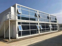 Bureau de chantier préfabriqué à montage rapide, durable et économique, espace de travail modulaire pour camp de construction et projets isolés