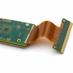 Placa FPC Flexible de 6 Capas, Estructura Mixta de Poliimida 2R+4F, Impedancia Controlada de 50 Ohmios, FPC Personalizado OEM, Estructura Mixta Flexible de 6 Capas - Product Image 1