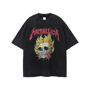 Người Đàn Ông Của Quần Áo Quá Khổ T-Shirt Nhà Sản Xuất Thời Trang Phố Hip Hop Đồ Họa Rửa Axit Biểu Tượng Tùy Chỉnh Cổ Điển T Áo Sơ Mi - Product Image 1