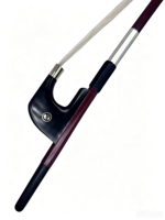German Type Violin Bow 3/4 Size MiaoSenGuang ZWA10 Brazilwood Stick with Ebony Frog Handmade Polished Finish Durable