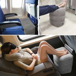 Kids Portable <b>Inflatable</b> Adjustable Flight Sleeping Footrest Pillow for Airplane <b>Car</b> Bus Travel - Product Image 4