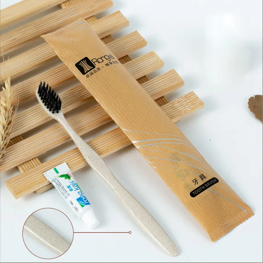 Customized hotel Amenities Set Travel Disposable Hotel dental hygiene kit Dental Kit Hotel Toothbrush Kit