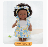 Poupée Reborn Afro-Américaine Réaliste de 30 cm, Cheveux Afro, Vinyle Souple, Mignonne, Bébé Noir Nouveau-né, Jouet Réaliste, Cadeau pour Enfants