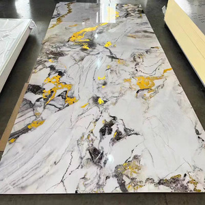 Panel de Pared de Cristal de Carbono de Bambú, Revestimiento de PVC con Diseño Floral, Decoración de Interiores, Chapa de Fibra de Roca, Losa de Mármol, Tablero de Carbón - Product Image 6