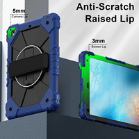 Étui antichoc pour iPad 6/5 Gen Pro 9.7 Nouvel iPad 9.7 2017 2018 avec support rotatif à 360°, dragonne et bandoulière pour enfants OEM ODM