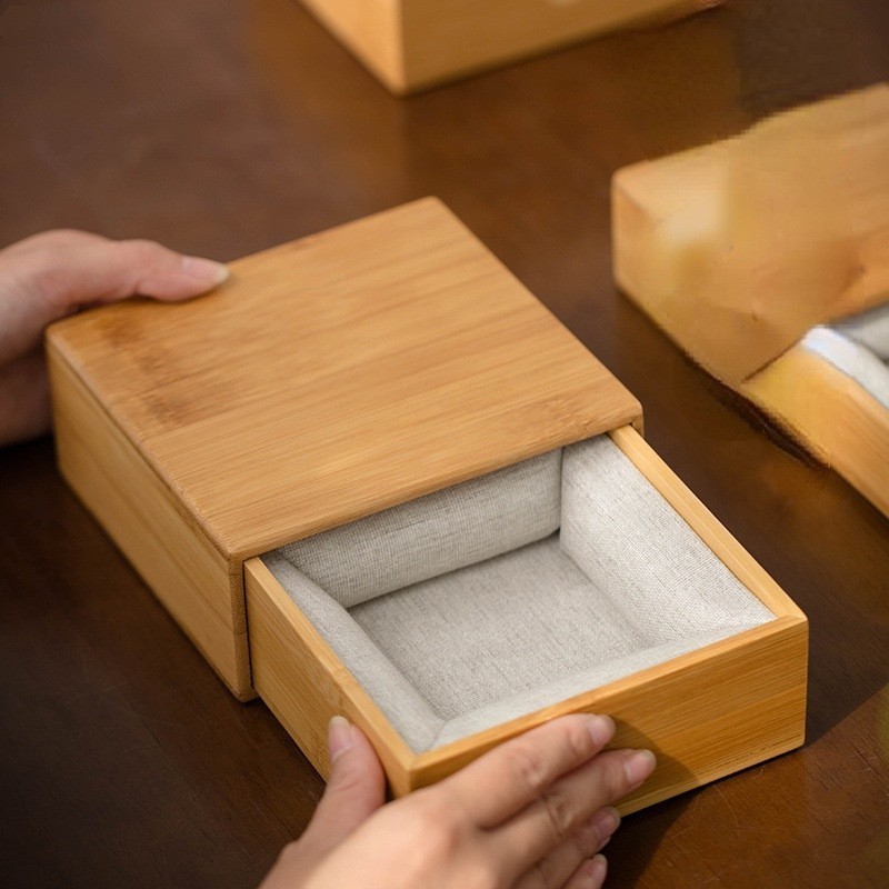 Bamboo and Wooden Building Cup Box