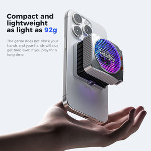 Refroidisseur magnétique pour téléphone de gaming 30W avec anneau lumineux RGB, <span class=keywords><strong>radiateur</strong></span> thermique à semi-conducteurs, ventilateur de refroidissement pour overclocking, compatible téléphone et <span class=keywords><strong>tablette</strong></span> - Product Image 4