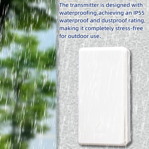 กริ่งไฟฟ้าแบบเคลื่อนไหวไร้สายสำหรับรักษาความปลอดภัยบ้านอัจฉริยะเสียงกริ่งไฟฟ้าที่สร้างขึ้นเองกันน้ำเสียงโทรศัพท์ที่ประตู - Product Image 6