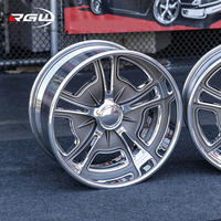 Velg Mobil Custom Forged 2-piece Polished Wheels 5x120 5x114.3 untuk Chevrolet Corvette C8, Ferrari SF90