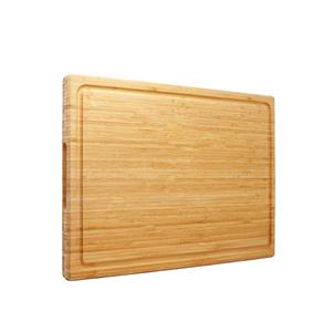 Tabla de cortar de bambú de 11 1/2 x 8 3/4 pulgadas con anillo de goteo y ranura para jugos, bandeja para queso para cocina - Product Image 1
