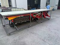 Yishan CE Fraise rotative à disques pour herbe et paillis, 6 disques, hauteur réglable, fiable, avec rouleau conditionneur et roulement à engrenages, haute productivité
