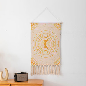 Petite <span class=keywords><strong>tapisserie</strong></span> murale avec œillet pour <span class=keywords><strong>chambre</strong></span> à coucher avec pompons, offre spéciale - Product Image 5