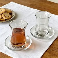 Tasses à thé marocaines et turques en verre transparent de haute qualité, écologiques, 125 ml, pour la rentrée scolaire