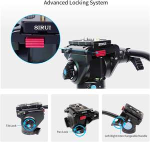 Tête vidéo fluide <span class=keywords><strong>SIRUI</strong></span> AM-5V, tête de trépied légère avec plaque à dégagement rapide pour caméra vidéo - Product Image 4