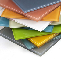 Peinture en verre laqué pour la décoration cuisine crédence murale 3mm-12mm épaisseur tache solide pour chambre salle de bain usage industriel