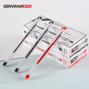 Bolígrafos de <span class=keywords><strong>Gel</strong></span> GENVANA al por Mayor de Fábrica, Escritura Suave, Cuerpo Transparente, <span class=keywords><strong>Punta</strong></span> <span class=keywords><strong>Fina</strong></span> de 0.25mm, para Suministro a Granel en Oficinas - Product Image 1
