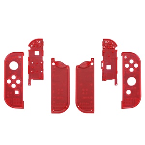 Nintendo <span class=keywords><strong>Switch</strong></span>에 대한 NS 게임 패드 컨트롤러 하우징 케이스 커버에 대한 eXtremeRate 도매 클리어 레드 교체 쉘 - Product Image 1