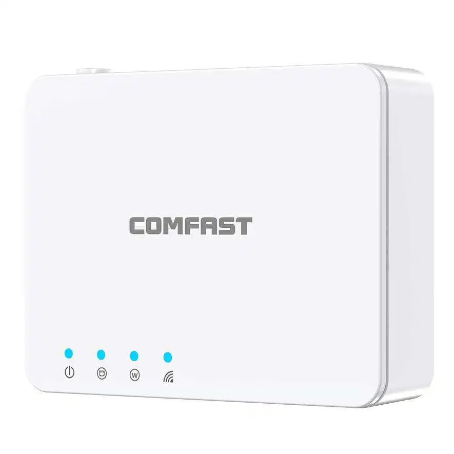 Mini routeur Wifi domestique sans fil 300Mbps Comfast CF-WR305N connecté à des périphériques USB