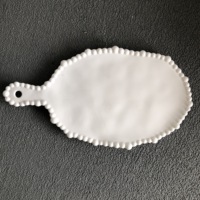 Assiette et bol en mélamine à bord perlé, sans BPA, qualité alimentaire, pour la maison, la cuisine, le restaurant, bol de service pour desserts