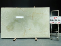 Carreaux muraux en onyx vert rétro-éclairé de haute qualité dalle en onyx translucide de comptoir vert poli pour dessus de table à manger et table basse