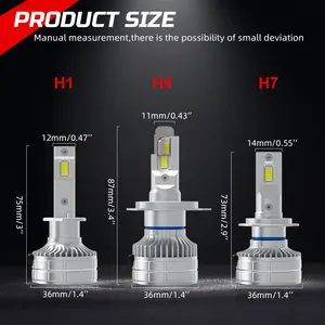 Super Bright 30000LM 102W Auto Car Led Headlight Bulb H7 Led H4 200W