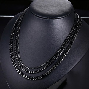 Go Party Hip Hop 3,5mm/5mm/7mm/9mm cadena <span class=keywords><strong>de</strong></span> eslabones cubanos collar pulsera 18K chapado en oro collares <span class=keywords><strong>de</strong></span> acero inoxidable para hombres y mujeres - Product Image 6