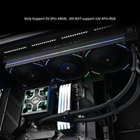 Refroidisseur de processeur liquide AIO Thermalright Hyper Vision 360 UB ARGB noir 360 mm avec écran LCD magnétique de 4,3 pouces pour Intel et AMD