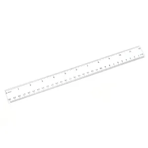 Regla de plástico PS Regla flexible con pulgadas y medición métrica
