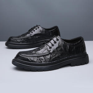 Zapatos de Cuero para Hombre 2026, Modernos, Antideslizantes y Transpirables, Combinación de Colores, Zapatos de Cuero para Negocios y Casuales - Product Image 4