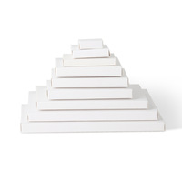 Boîtes rigides en carton blanc recyclable avec laminage mat, emballage personnalisé en gros, boîtes cadeaux miniatures pour cosmétiques