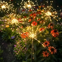 Poteau lumineux LED puissant pour jardin, avec fil de cuivre, étanche, pour décorations de fêtes