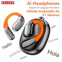 ERAZER XF31 AI Superpower Écouteurs Bluetooth sans fil à suspension auriculaire, binoculaires, OWS5.4, pour le sport, rotatifs, lumineux, pour le gaming