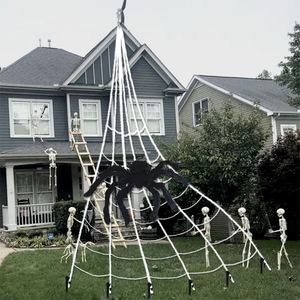 Telaraña de Peluche Extra Grande Realista de 5 Metros, Decoración de Halloween para Interiores y Exteriores, Accesorio Reutilizable - Product Image 1