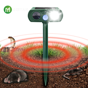 Répulsif antiparasitaire à ultrasons d'extérieur, à énergie solaire, pour éloigner les oiseaux, répulsif à ultrasons pour animaux - Product Image 2