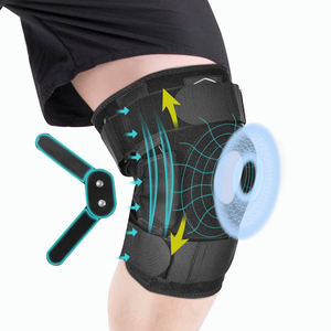 Desain Patella terbuka produk pereda nyeri lutut, penyangga lutut berengsel ortopedi dapat disesuaikan untuk nyeri lutut - Product Image 1