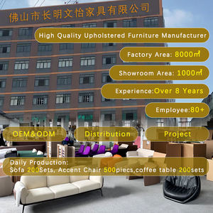 Juego de Sofás Cómodos de Estilo Moderno Muebles de Sala Sofá Seccional Modular en Forma de U con Relleno de Plumón y Tela de Terciopelo - Product Image 4