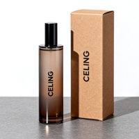 Flacon de parfum en verre personnalisé avec pompe pulvérisatrice, formes variées (10ml, 30ml, 50ml, 100ml), couvercle et boîte personnalisables, logo sur mesure